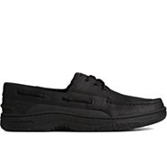 Billfish™ 3-Eye Leather Boat Shoe, Black, dynamic