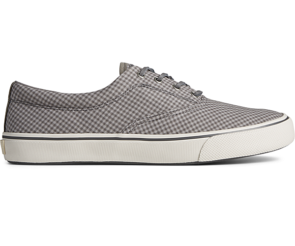 SeaCycled™ Striper II CVO Gingham Sneaker, Grey, dynamic