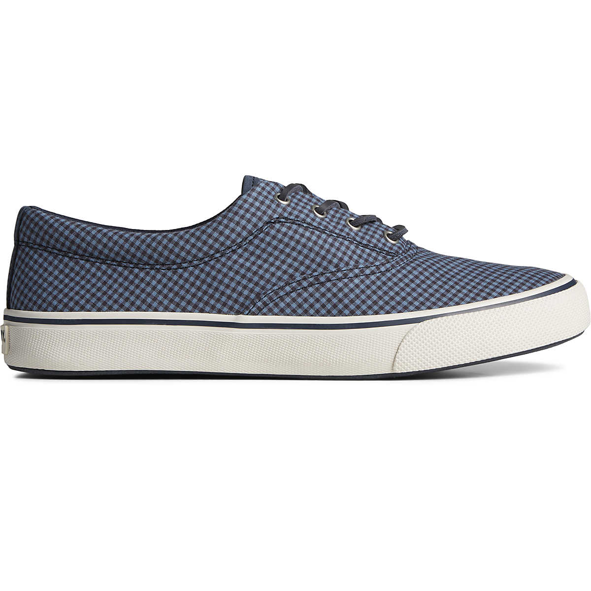 SeaCycled™ Striper II CVO Gingham Sneaker, Blue, dynamic 1
