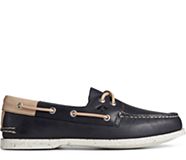 Authentic Original™ Veg Re-Tan Leather Boat Shoe, Navy, dynamic