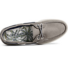 Authentic Original™ Cross Lace Leather Boat Shoe, Grey, dynamic 5