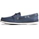 Authentic Original™ Cross Lace Leather Boat Shoe, Navy, dynamic 4