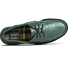 Sperry x Malbon Authentic Original™ 3-Eye Croc Boat Shoe, Green, dynamic 8