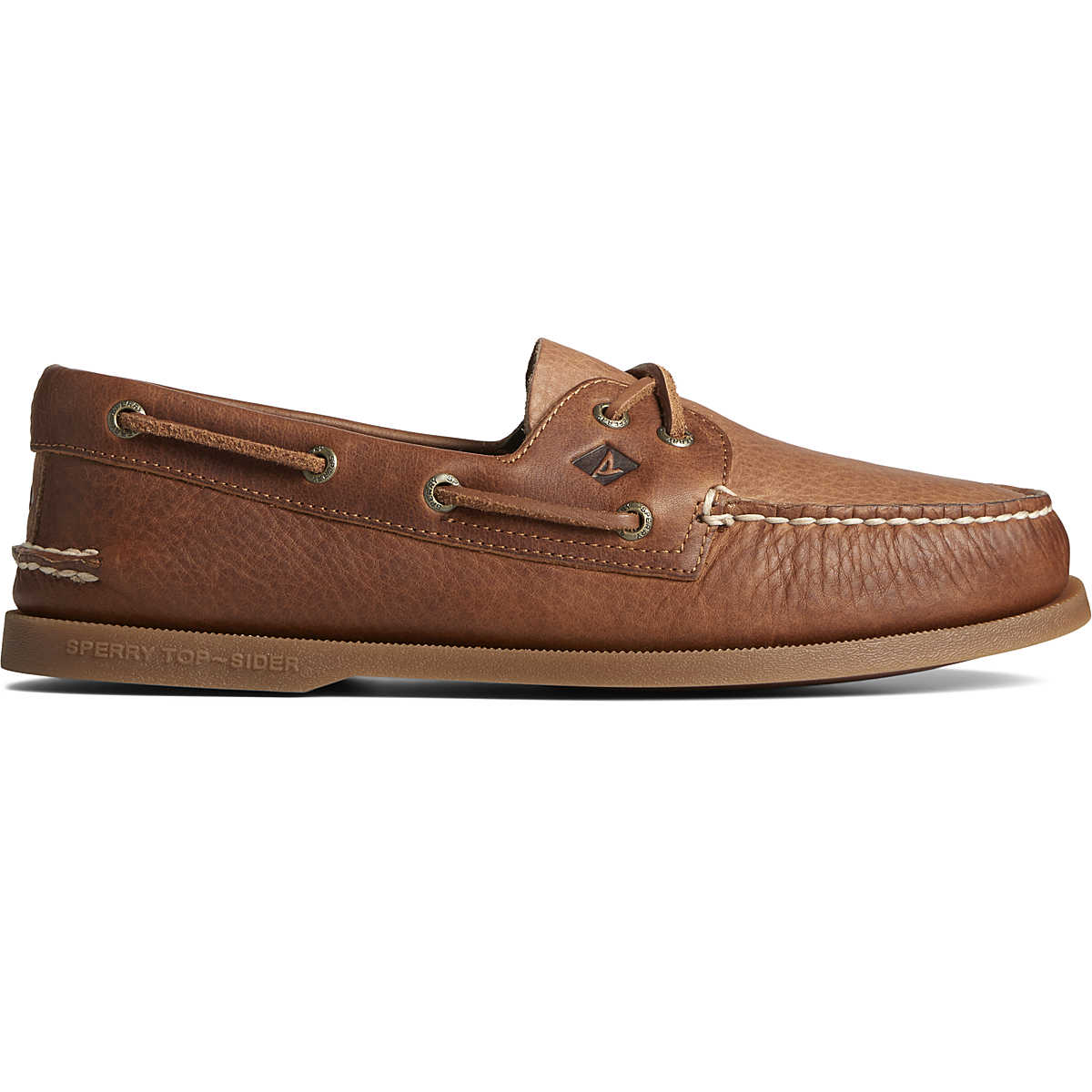 Authentic Original™ Tumbled Boat Shoe, Brown, dynamic 1