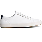SeaCycled™ Striper II Textile Sneaker, White, dynamic 1