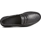 Authentic Original™ Penny Double Sole Croc Embossed Loafer, Black, dynamic 5
