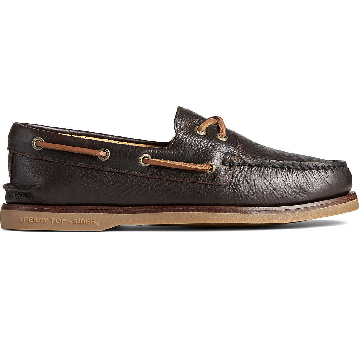 Gold Cup™ Authentic Original™ Tumbled Boat Shoe, Brown, dynamic 1