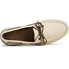 Authentic Original™ Deboss Leather Boat Shoe, Cream, dynamic 5