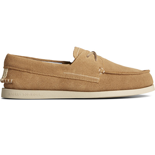 Authentic Original™ Sirocco Suede Boat Shoe, Tan, dynamic