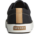 Striper II Slub Linen Sneaker, Black, dynamic 3