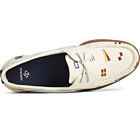 Authentic Original™ Nautical Flag Boat Shoe, White, dynamic 5