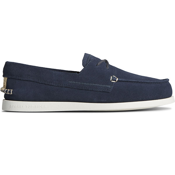 Authentic Original™ Sirocco Suede Boat Shoe, Navy, dynamic