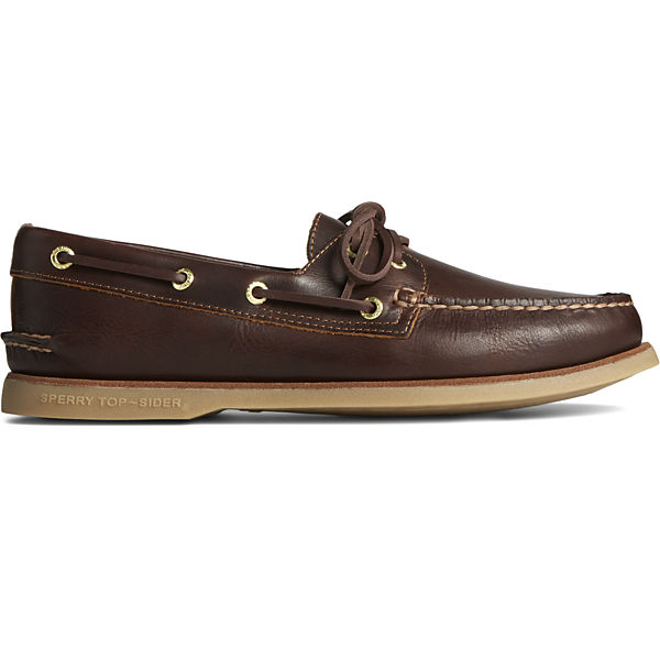 Gold Cup™ Authentic Original™ Orleans Leather Boat Shoe, Brown, dynamic