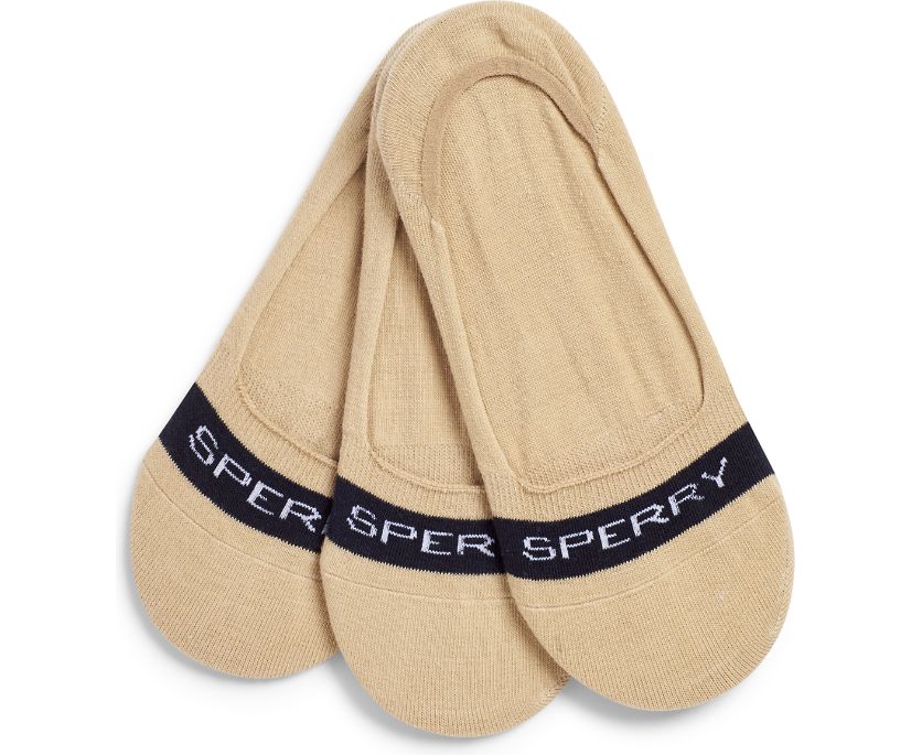 Boat Shoe No Show 3-Pack Sock, Candied Ginger, dynamic 1