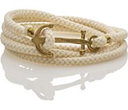 Brass Anchor Multi Wrap Bracelet, Natural, dynamic