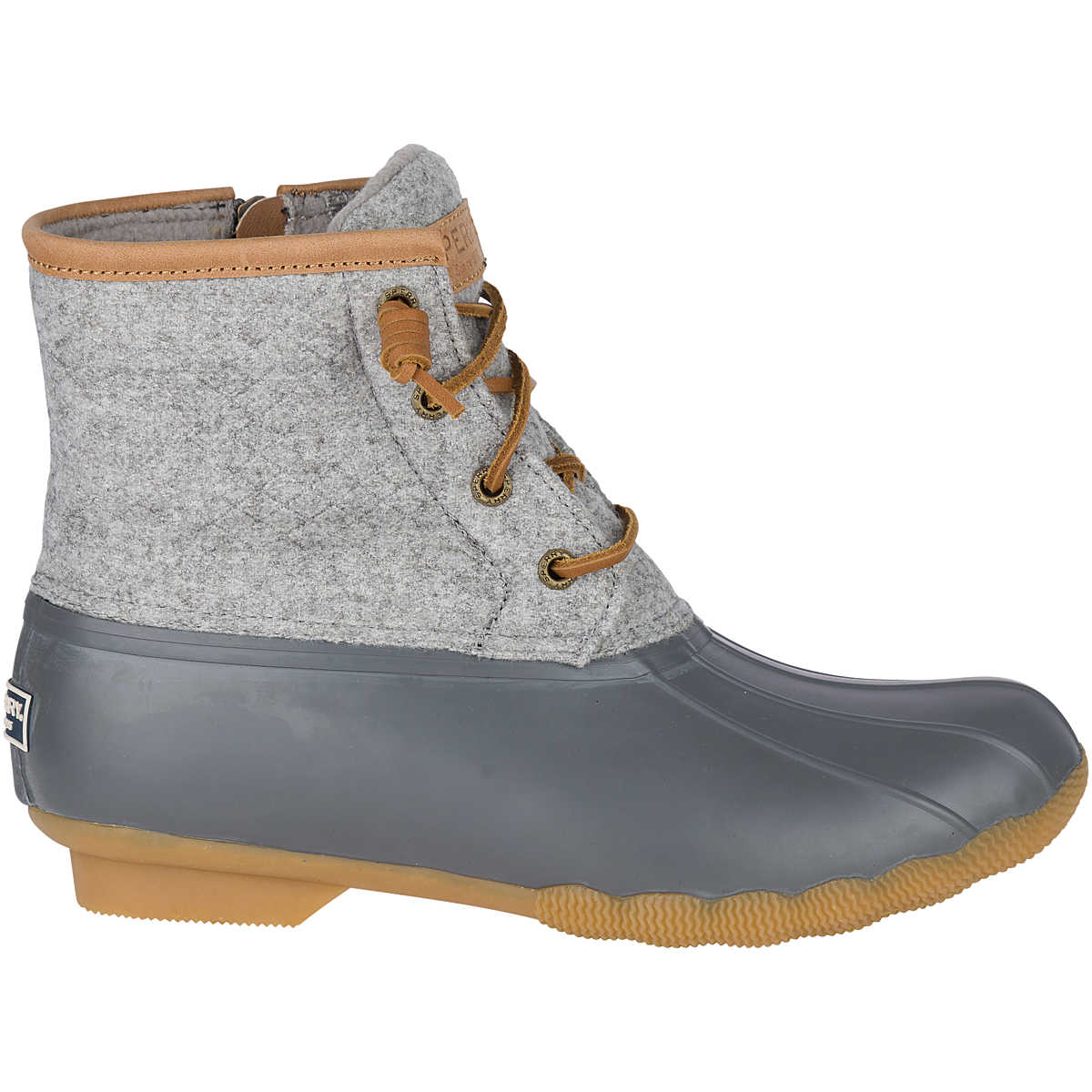 Saltwater Wool Embossed Duck Boot w/ Thinsulate™, Grey, dynamic 1
