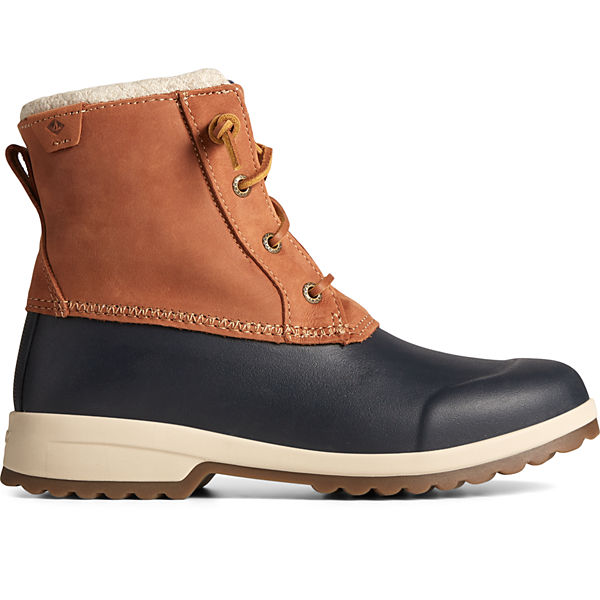 Maritime Repel Thinsulate™ Waterproof Snow Boot, Tan/Navy, dynamic
