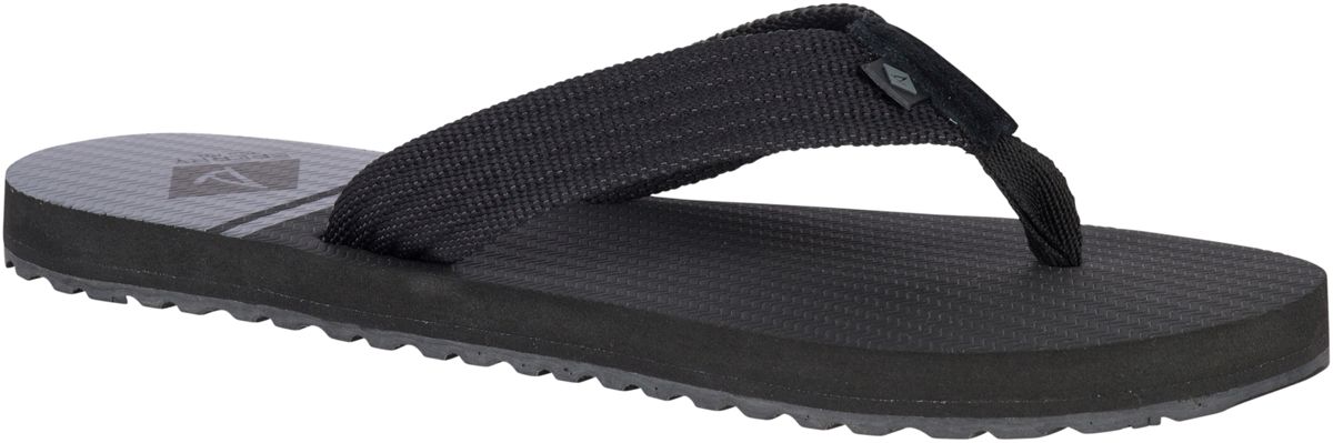 black sperry flip flops