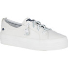 Crest Vibe Platform Leather Sneaker, White, dynamic 2