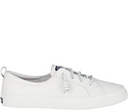 Crest Vibe Leather Sneaker, White, dynamic