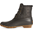 Saltwater Winter Luxe Leather Duck Boot, Black Quilt, dynamic 4