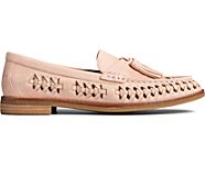 Seaport Penny PLUSHWAVE Woven Leather Loafer, Rose Dust, dynamic