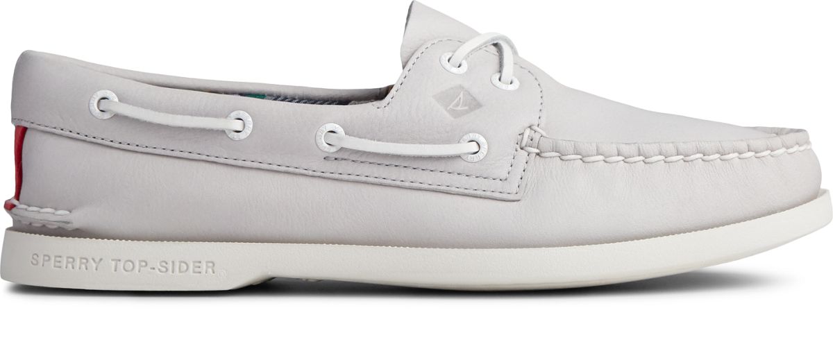 grey sperry boat shoes womens