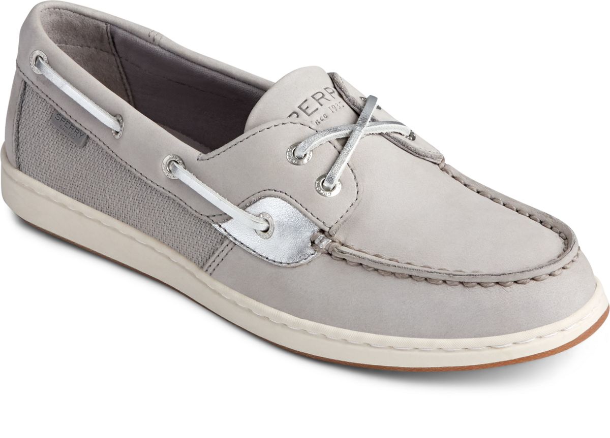 womens gray sperry shoes