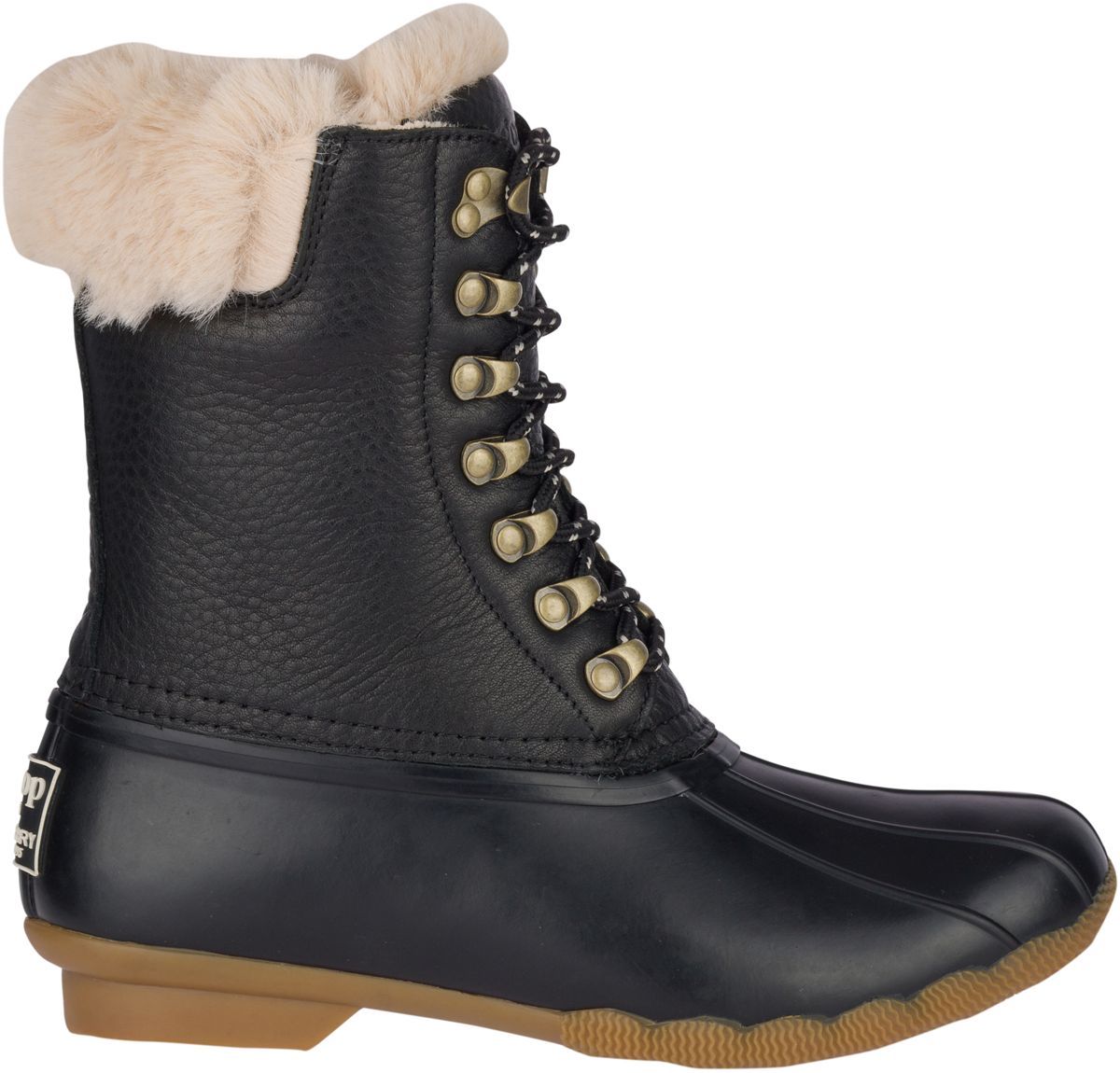 leather duck boots womens