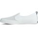 Crest Twin Gore Perforated Slip On Sneaker, White, dynamic 4