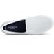 Crest Twin Gore Perforated Slip On Sneaker, White, dynamic 5
