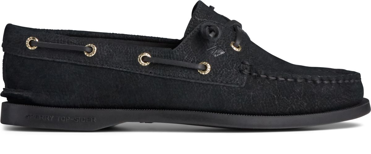 womens black sperry shoes