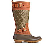 Saltwater Tall Nylon Duck Boot, Olive/Brown, dynamic