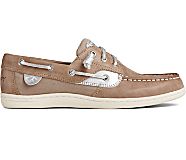 Songfish Starlight Leather Boat Shoe, Dove, dynamic