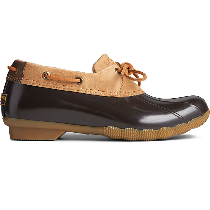 Saltwater 1-Eye Leather Duck Boot, Tan/Brown, dynamic