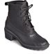 Saltwater Heel Leather Duck Boot, Black, dynamic