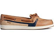 Starfish Boat Shoe, Tan/Navy, dynamic