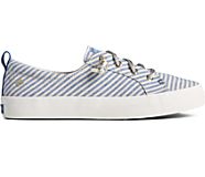 Crest Vibe Metallic Stripe Sneaker, Blue/Gold, dynamic