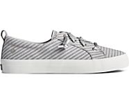 Crest Vibe Metallic Stripe Sneaker, Blue/Silver, dynamic