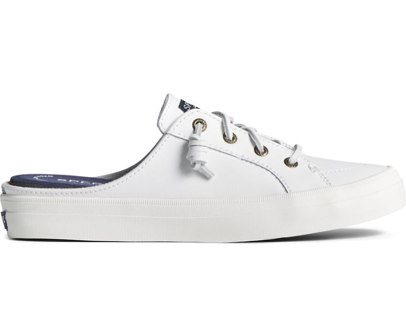 Crest Vibe Leather Mule Sneaker, White, dynamic 1