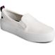 Crest Twin Gore Platform Slip On Sneaker, White, dynamic 2
