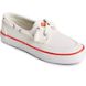 SeaCycled Crest Boat Sneaker, White/Red, dynamic