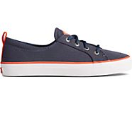 SeaCycled Crest Vibe Sneaker, Navy/Red, dynamic
