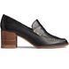 Seaport Penny Heel Leather Loafer, Black, dynamic 1