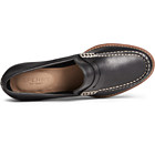 Seaport Penny Heel Leather Loafer, Black, dynamic 8
