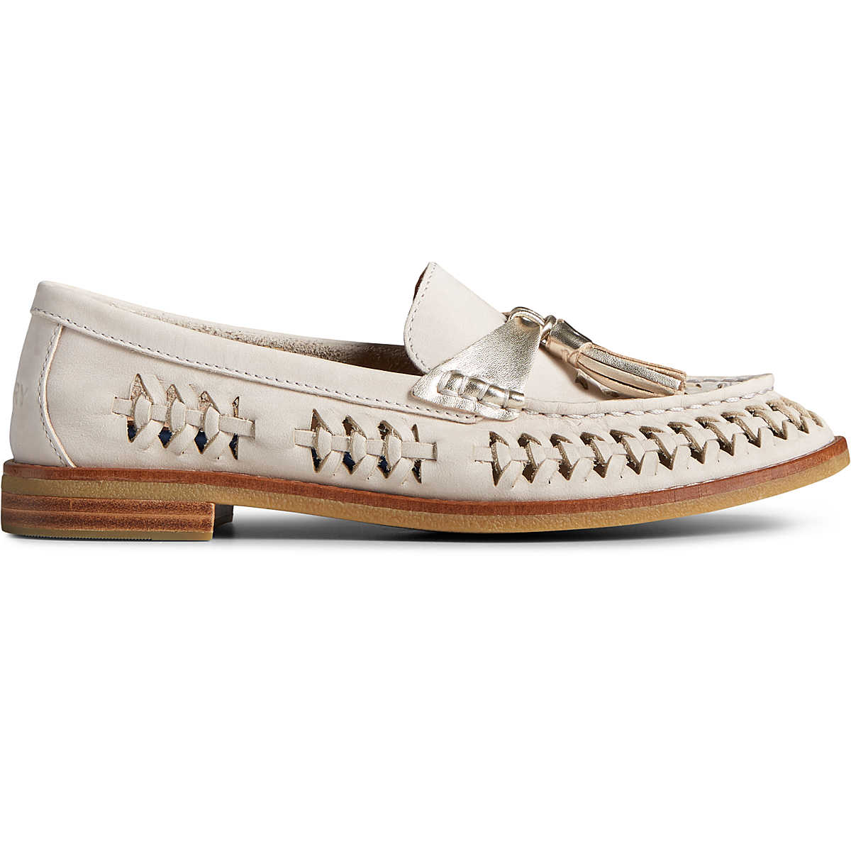 Seaport Penny PLUSHWAVE Woven Leather Loafer, , dynamic 1