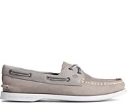 Authentic Original Tonal Leather Boat Shoe, Grey, dynamic
