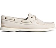 Authentic Original Tonal Leather Boat Shoe, Off White, dynamic