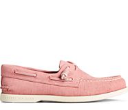 Authentic Original 2-Eye PLUSHWAVE Checkmate Boat Shoe, Dusty Rose, dynamic