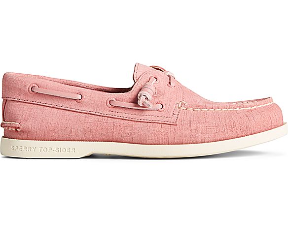 Authentic Original 2-Eye PLUSHWAVE Checkmate Boat Shoe, Dusty Rose, dynamic